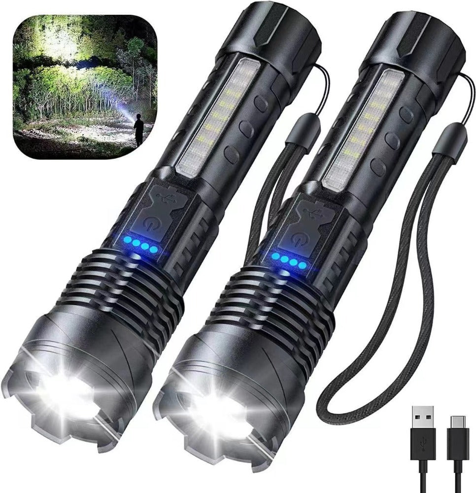 Ultra-bright Multi-function Flashlight - A Must-have For Outdoor Adventures And Rescues, Portable, Durable, And Available In A Variety Of Types