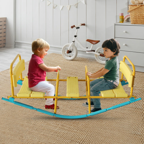 Kindergarten Children Outdoor Rocking Horse Outdoor Park Playground Equipment Double Or Triple Seesaw Swinging Fun
