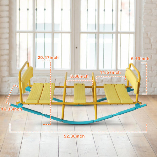 Kindergarten Children Outdoor Rocking Horse Outdoor Park Playground Equipment Double Or Triple Seesaw Swinging Fun