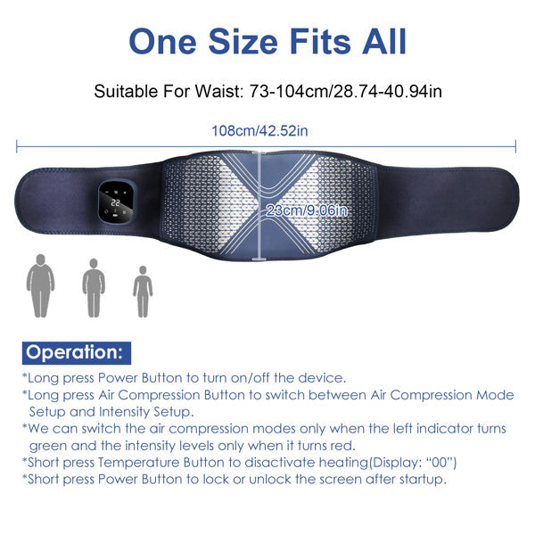 Lower Back Massager Heating Pad Cordless Heating Pad