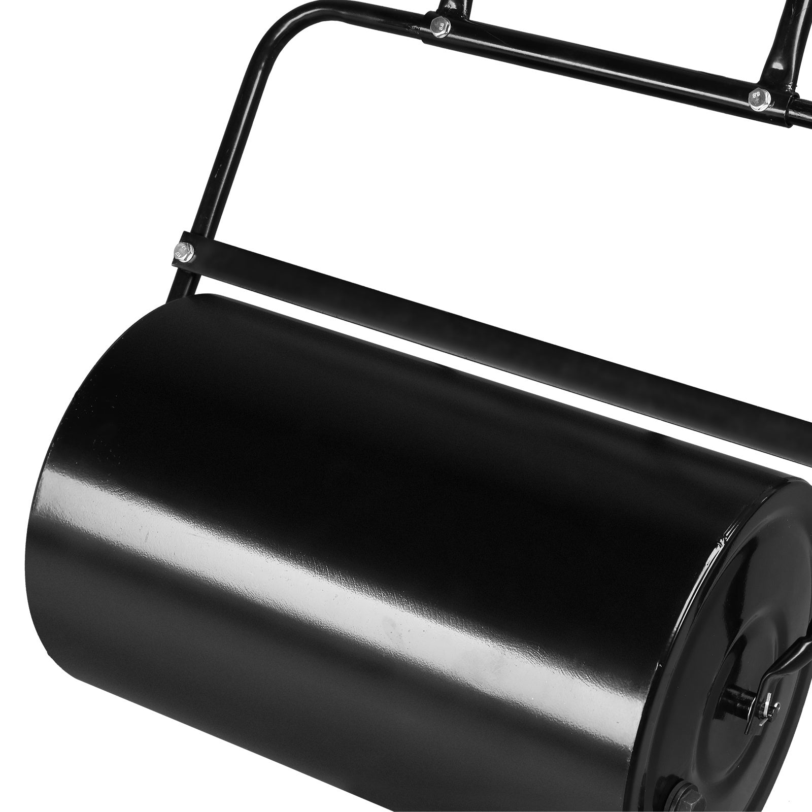 19 Inch Black Iron Lawn Roller Cylindrical