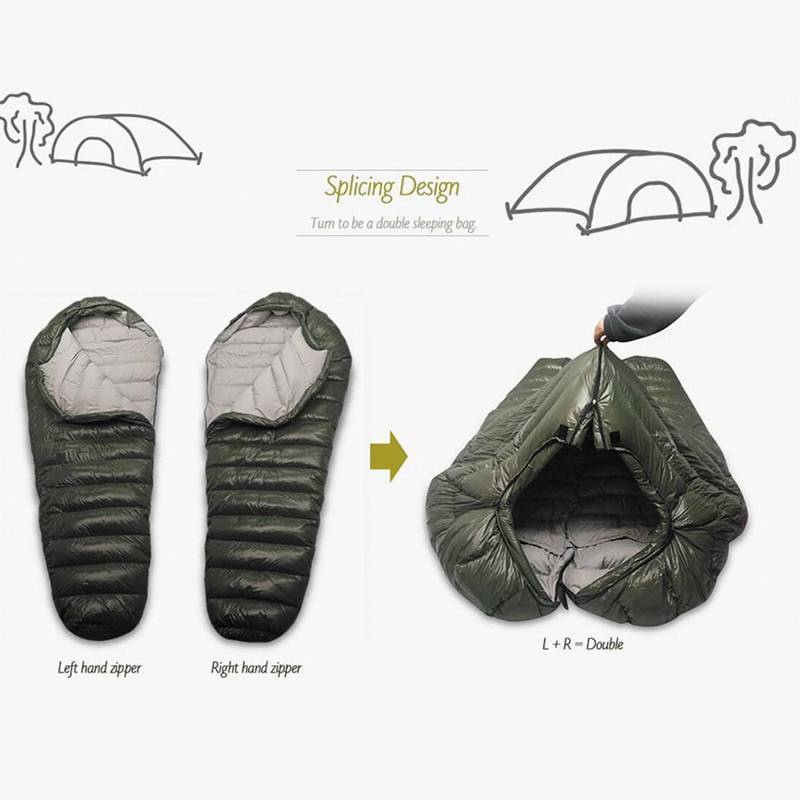 Kamperbox Outdoor Down Sleeping Bag Winter Warm Sleeping Bag