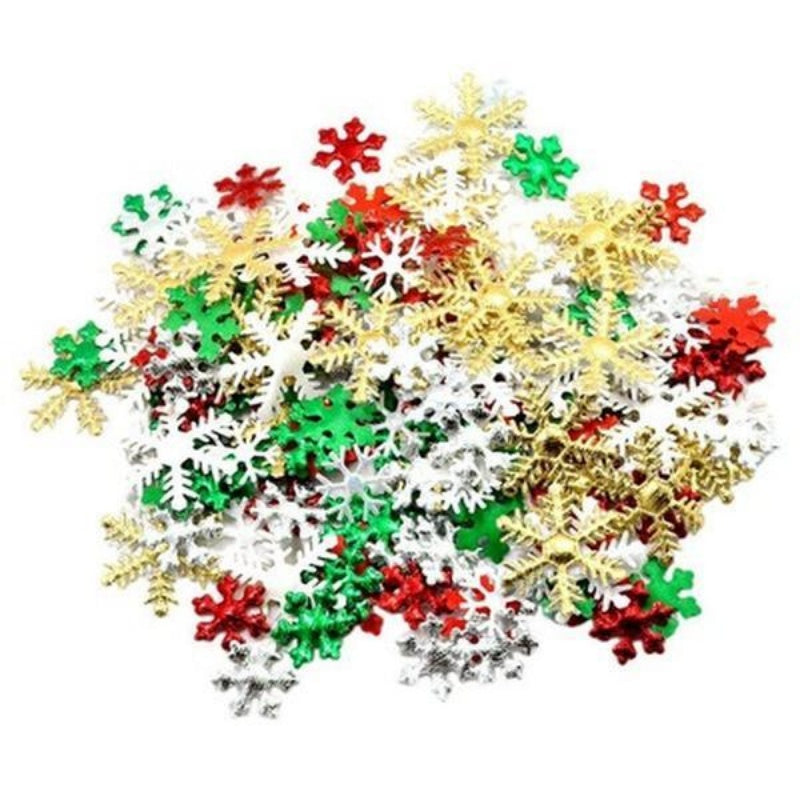 200 Snowflake Flat Decorations For Handmade Card Making