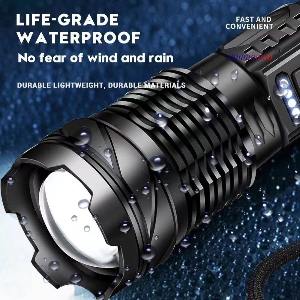 Ultra-bright Multi-function Flashlight - A Must-have For Outdoor Adventures And Rescues, Portable, Durable, And Available In A Variety Of Types