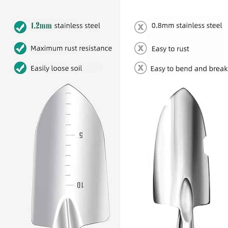 Wooden Handle Stainless Steel Lightweight Portable Easy To Store Ladies Gardening Tool Set With Pruning Shears