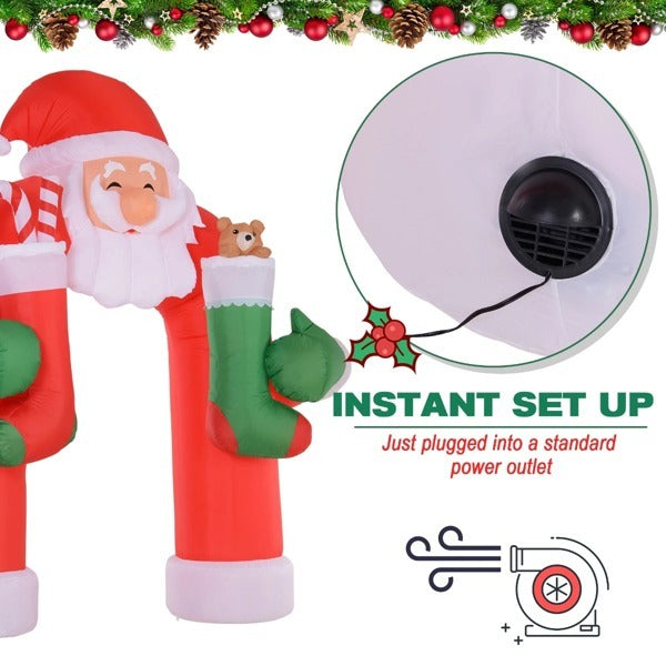 Christmas Inflatables Outdoor Decorations Giant Santa Claus