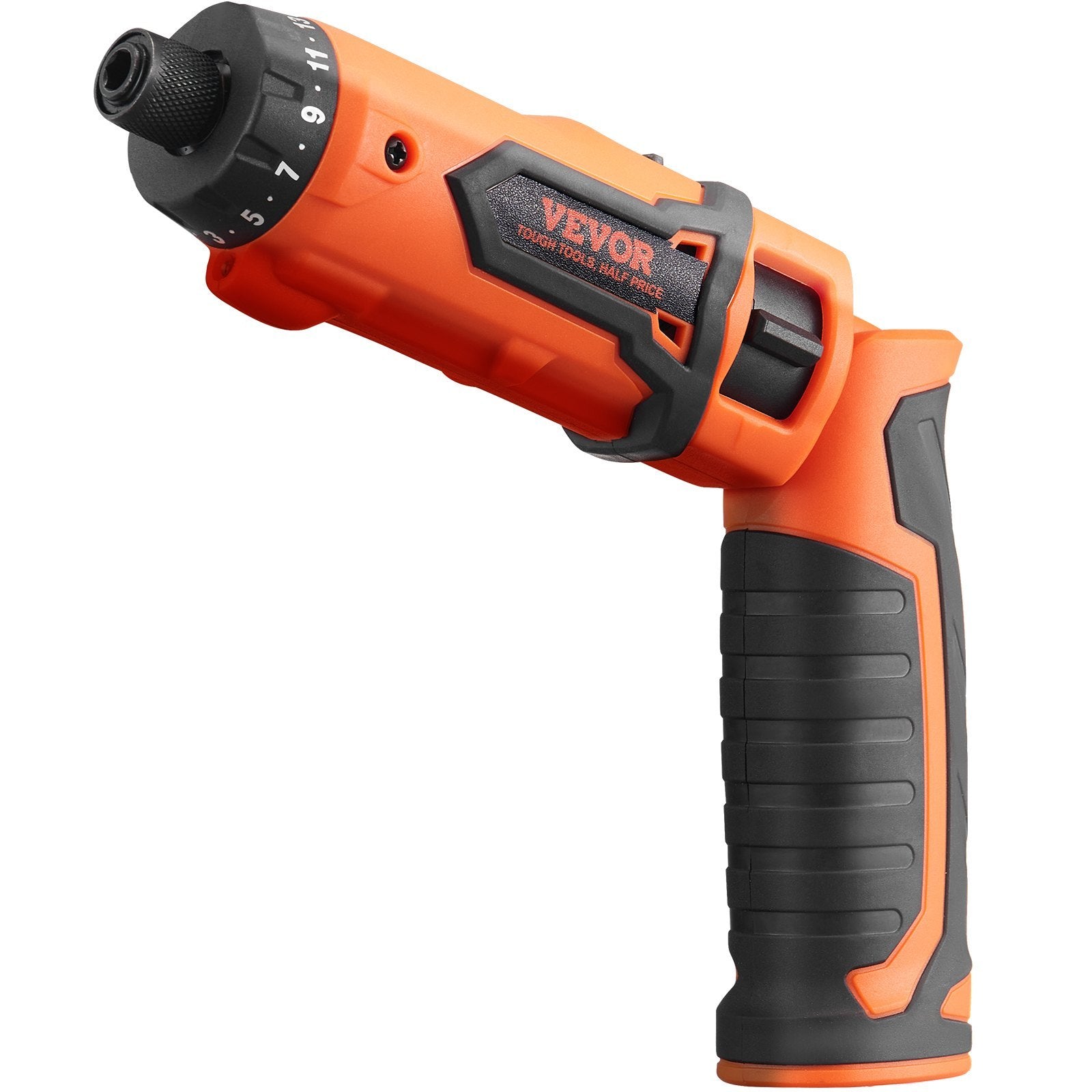 VEVOR Cordless Screwdriver, 4V 7Nm Electric Screwdriver Rechargeable Set With 11 Accessory Kit And Charging Cable, LED Light Dual Position Handle, Nut Drivers Magnetic Bit Holder Tool Kit Home Repair