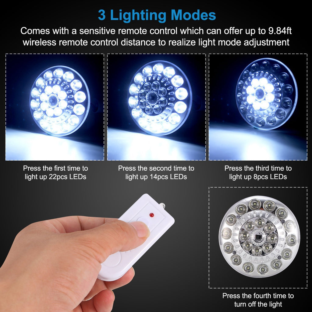 1Pc Solar Camping Lantern With Remote 3 Light Modes 3 Charging Methods IP65 Waterproof For Patio Tent Garden Hiking Power Failure Hurricane