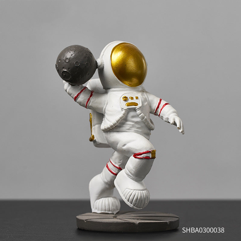Astronaut Clock Ornaments Desktop Creative Small Clock