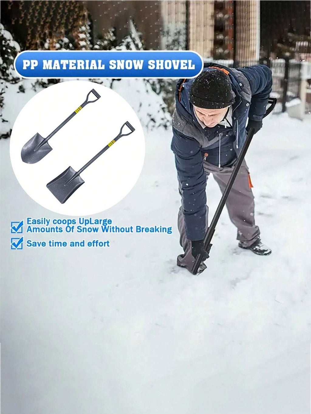Large Shovel, Garden Shovel, Small Iron Shovel, Outdoor Digging Shovel, Spade For Growing Vegetables, Household Tools, Snow Shovel, Steel Shovel