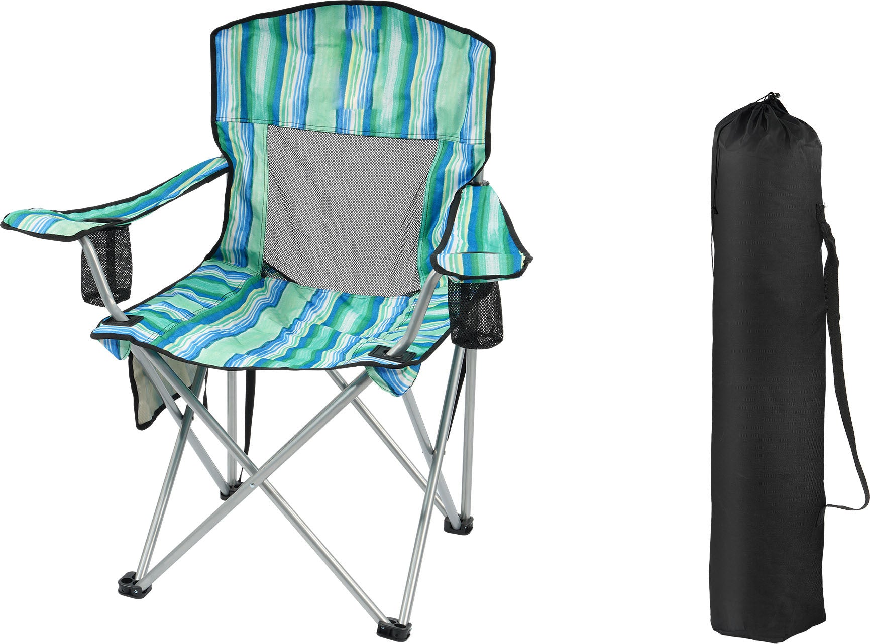 Only Supports Self Pickup  Camping Chair, Portable Folding Outdoor Chair With Armrests, Cup Holder And Carrying Bag, Foldable Chair For Camping, Beach And More. Multiple Colours