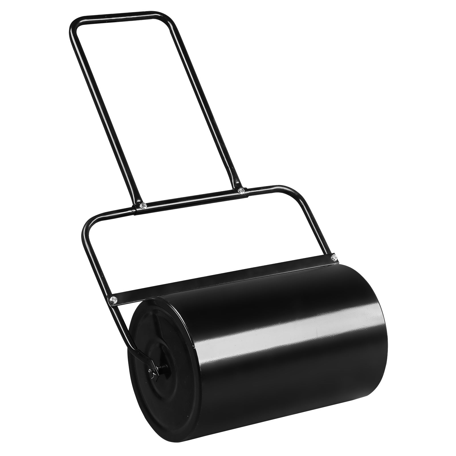 19 Inch Black Iron Lawn Roller Cylindrical