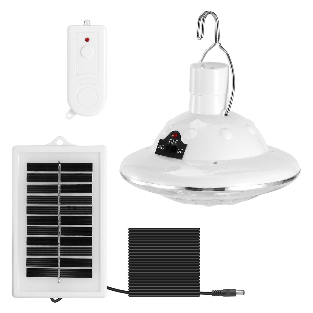 1Pc Solar Camping Lantern With Remote 3 Light Modes 3 Charging Methods IP65 Waterproof For Patio Tent Garden Hiking Power Failure Hurricane