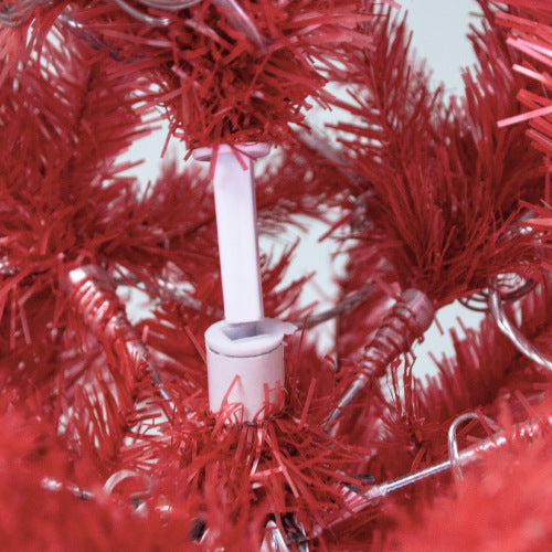 6FT Hinged Fir Artificial Fir Bent Top Christmas Tree, Xmas Tree Bendable Santa Hat Style Christmas Tree Holiday Decoration,1250  Branch Tips, 300 LED Lights X-mas