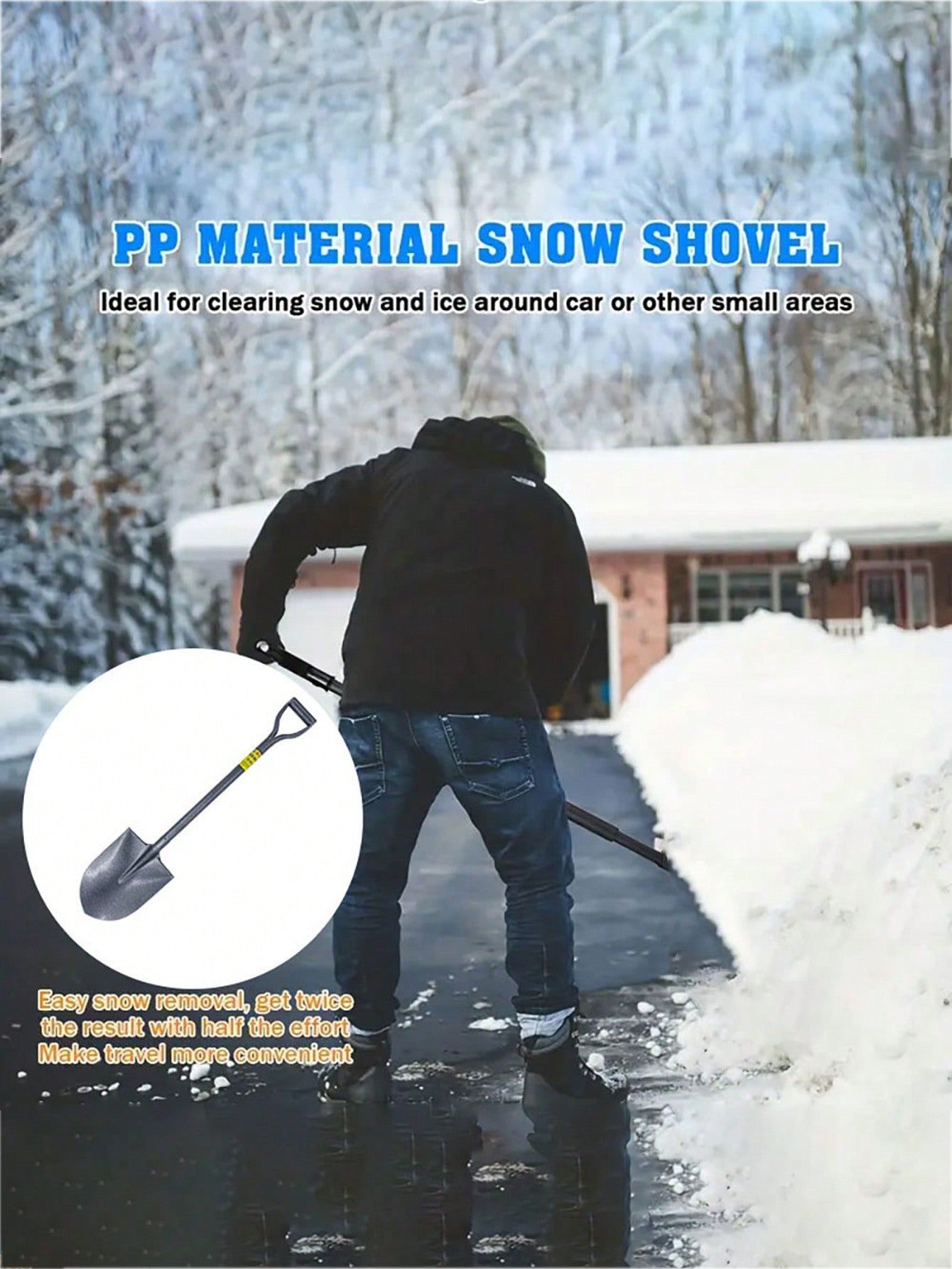 Large Shovel, Garden Shovel, Small Iron Shovel, Outdoor Digging Shovel, Spade For Growing Vegetables, Household Tools, Snow Shovel, Steel Shovel