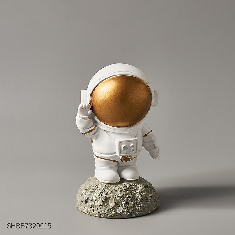 Astronaut Clock Ornaments Desktop Creative Small Clock