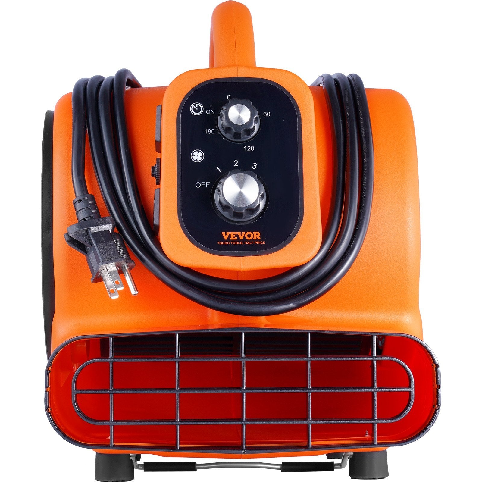 VEVOR Floor Blower, 1000 CFM Air Mover For Drying And Cooling, Portable Carpet Dryer Fan With 4 Blowing Angles And Time Function, For Janitorial, Home, Commercial, Industrial Use, ETL Listed